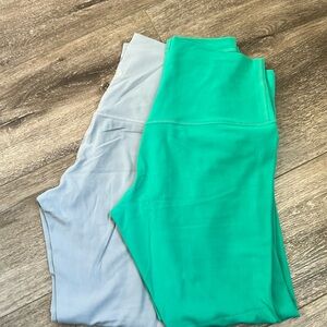 2 pairs lululemon align leggings size 8